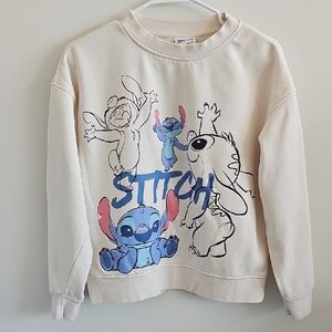 Disney Stitch Cream Sweatshirt